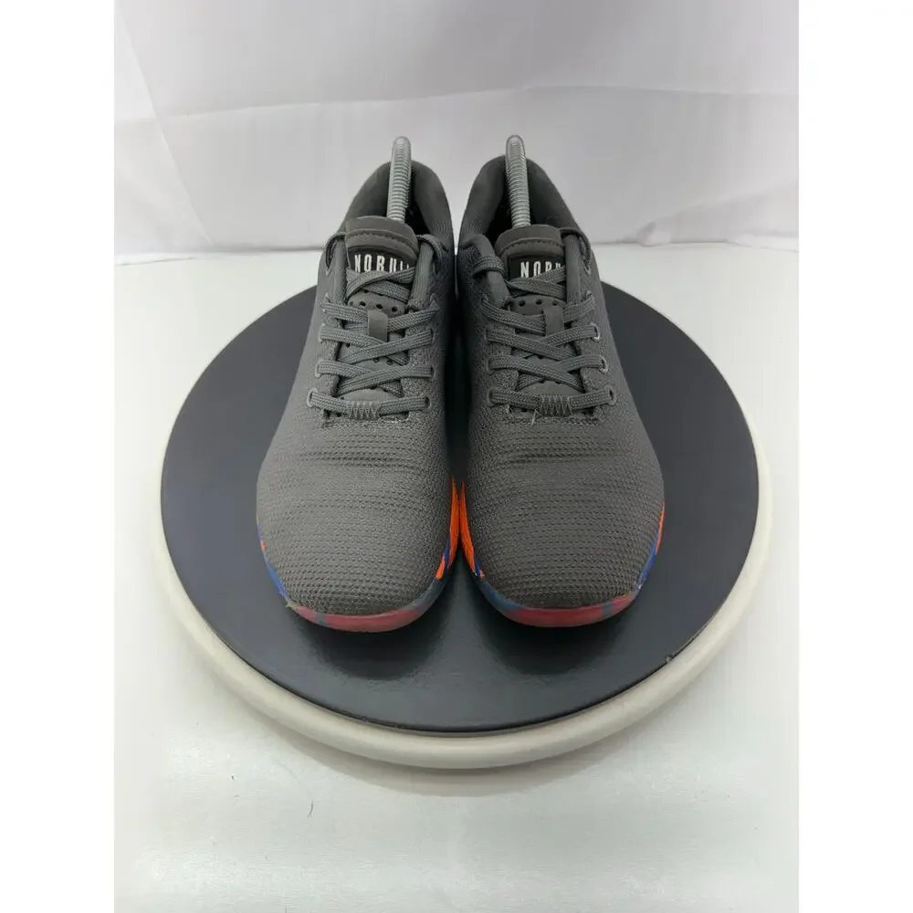 NOBULL Outwork Dark Gray Lightning Rainbow Womens Sz 9 Running Superfabric Shoes